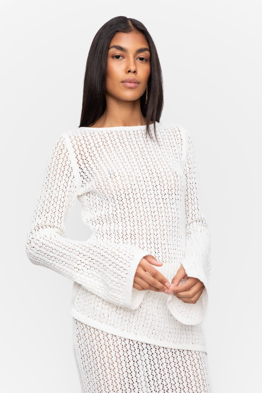 Rosana Knit White | Genser | Smuk - Dameklær på nett