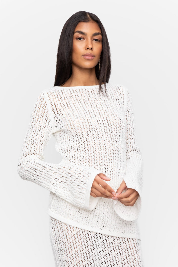 Rosana Knit White | Genser | Smuk - Dameklær på nett