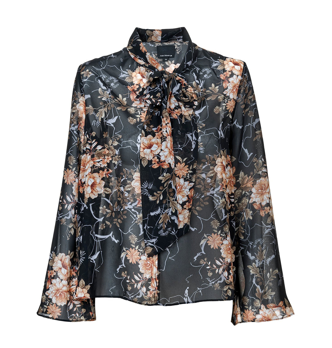 Rose Blouse Black | Skjorter og bluser | Smuk - Dameklær på nett
