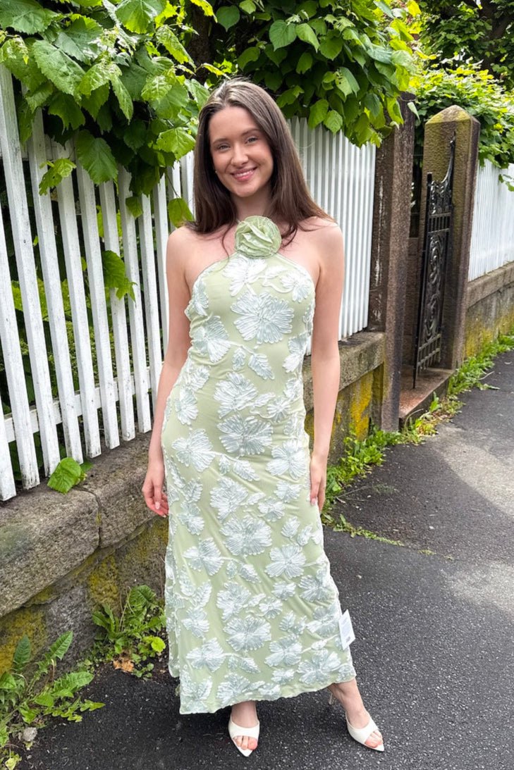 Rose Dress Pale Green | Kjoler | Smuk - Dameklær på nett