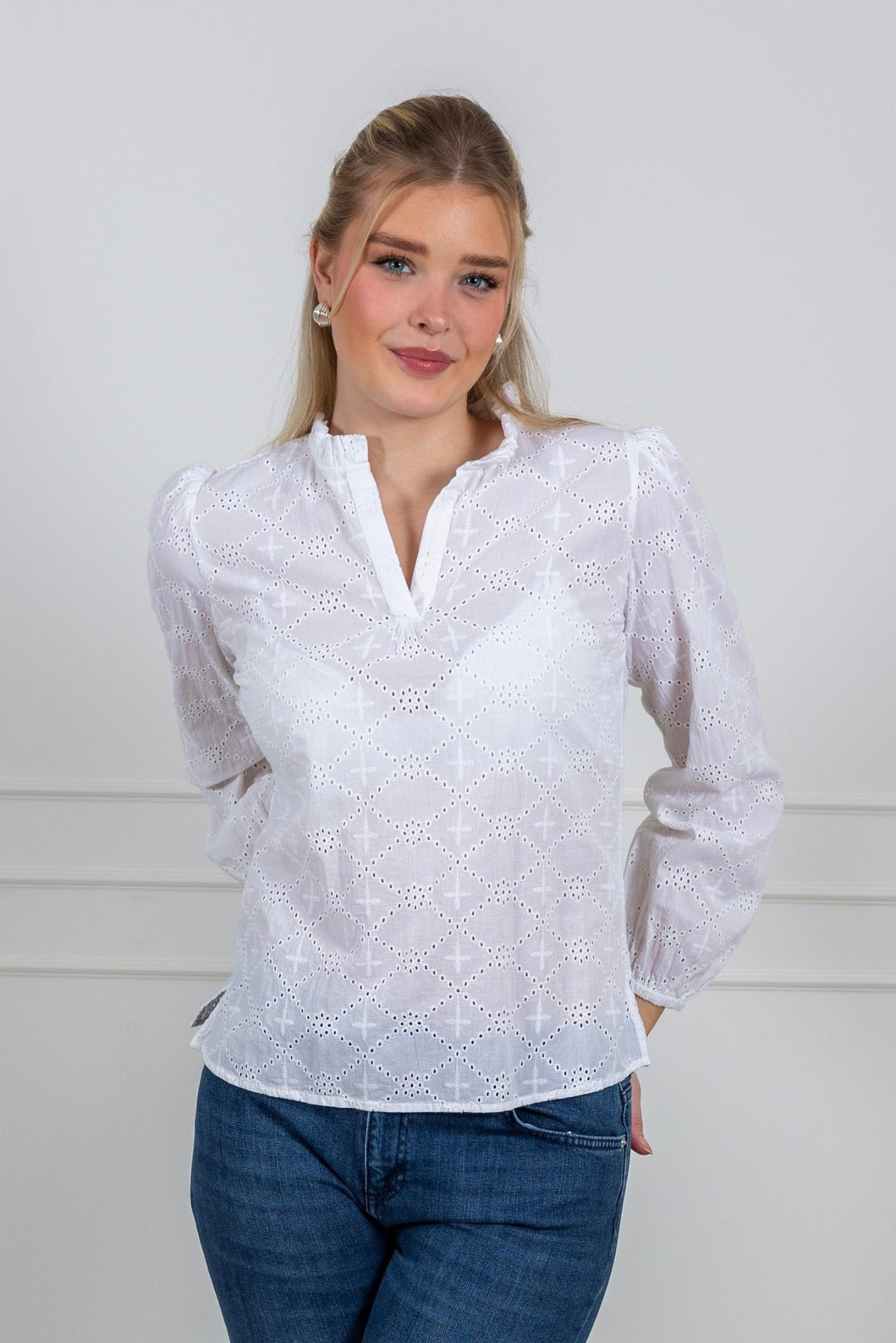 Rosie Blouse White | Skjorter og bluser | Smuk - Dameklær på nett