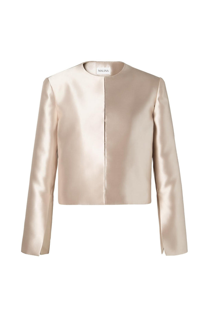 Ruthie Cropped Long Sleeve Blouse Soft Beige | Skjorter og bluser | Smuk - Dameklær på nett