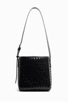 Sac Mini Braided Tote Bag Black