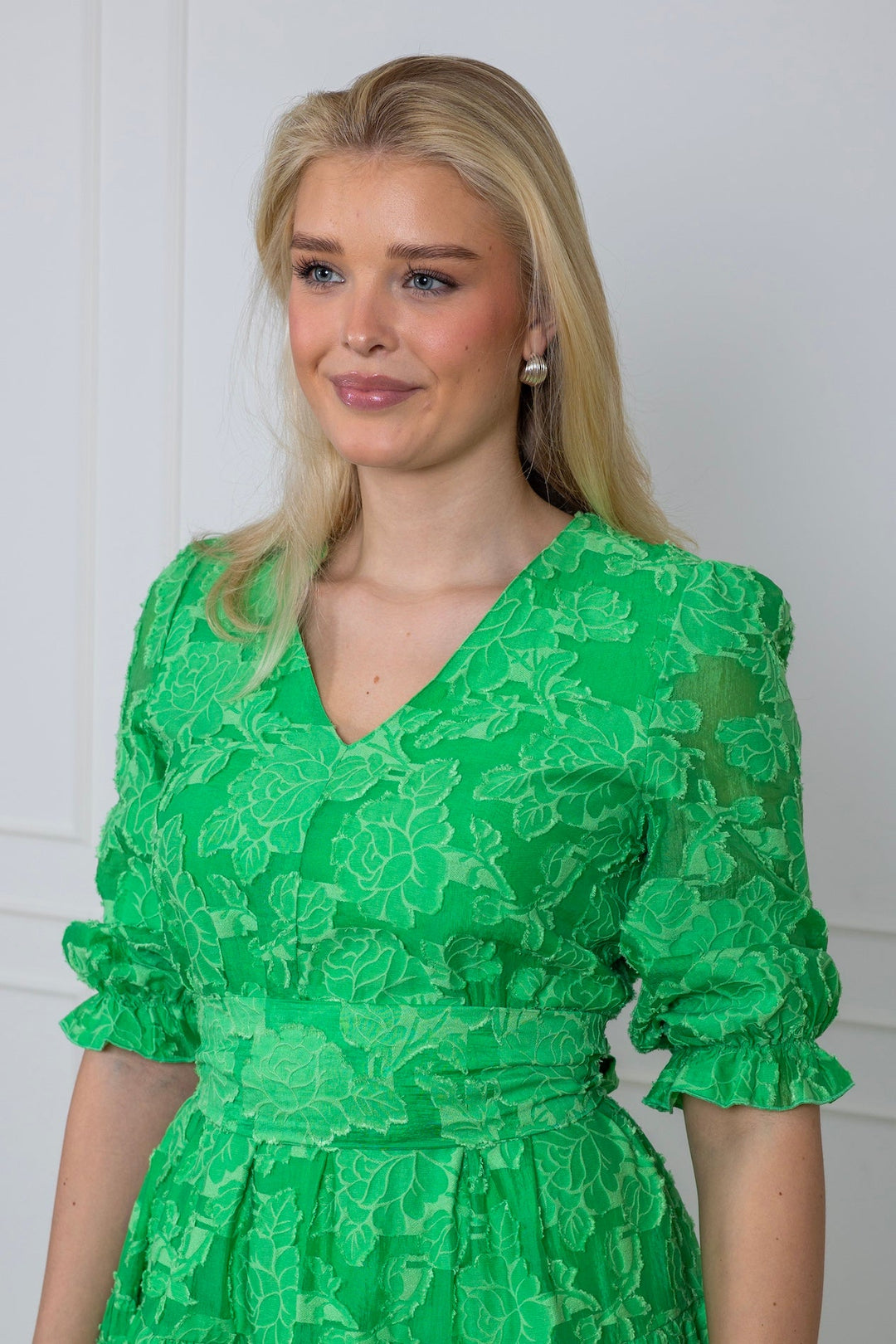 Sadie 3/4 Midi Dress B Absinthe Green | Kjoler | Smuk - Dameklær på nett