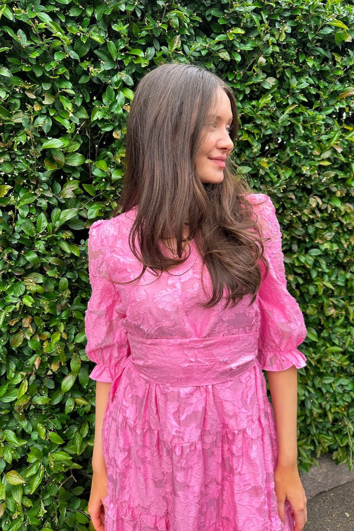 Sadie 3/4 Midi Dress B Rosebloom | Kjoler | Smuk - Dameklær på nett