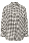 Samea Shirt Dark Navy Mini Check