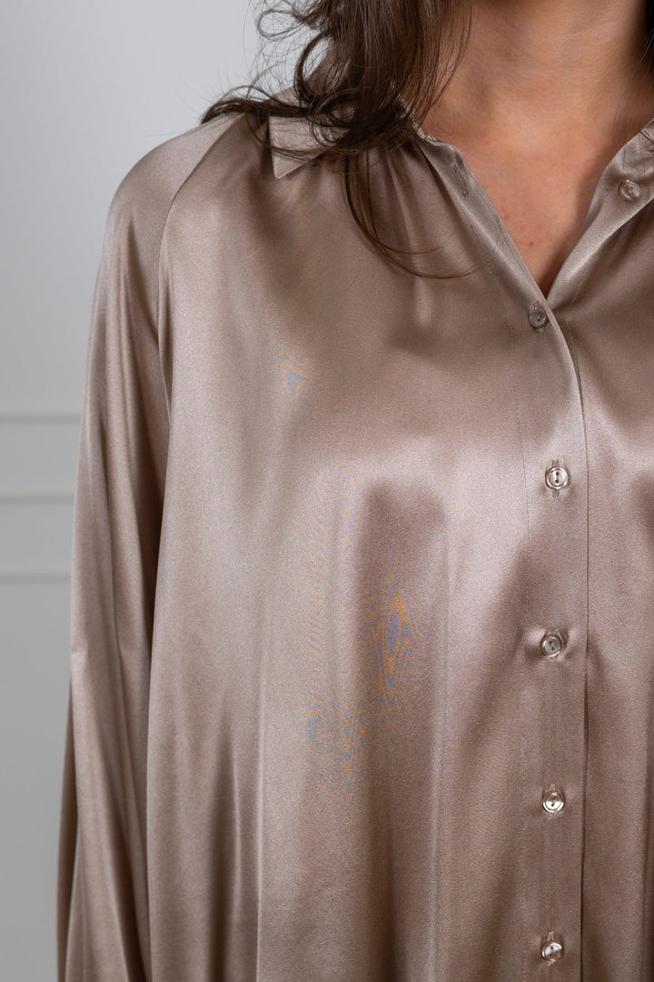 San Fransisco Blouse Sand | Skjorter og bluser | Smuk - Dameklær på nett