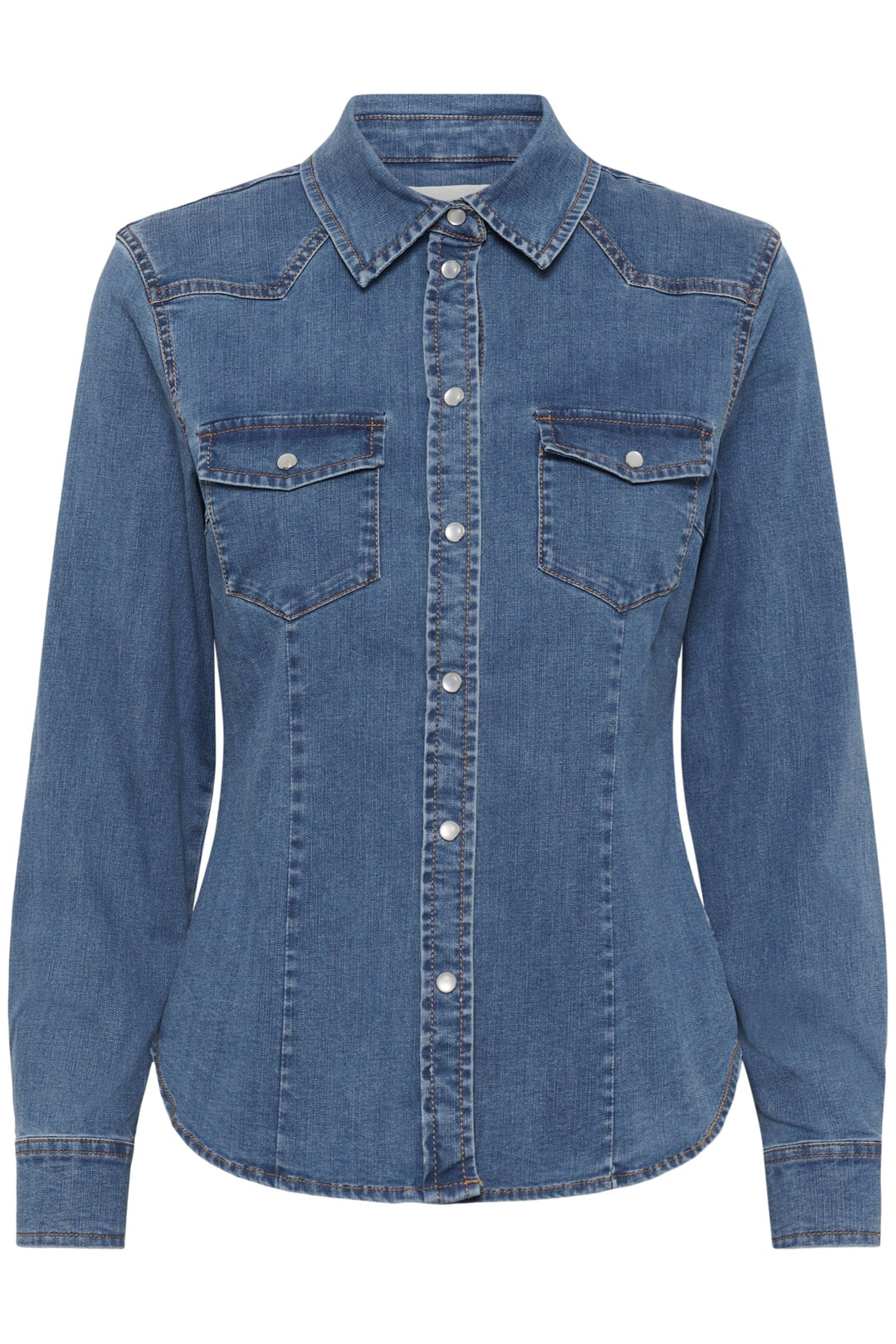 Sanilla Shirt Medium Blue Denim | Skjorter og bluser | Smuk - Dameklær på nett