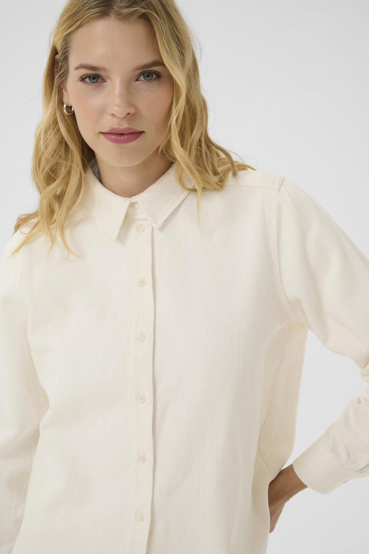 Sarafia Shirt Eggnog | Skjorter og bluser | Smuk - Dameklær på nett