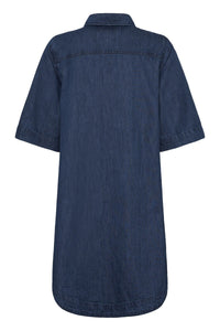 Sardia Dress Medium Dark Blue Denim