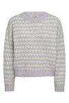 Sassi Knit Pullover Green/Purple