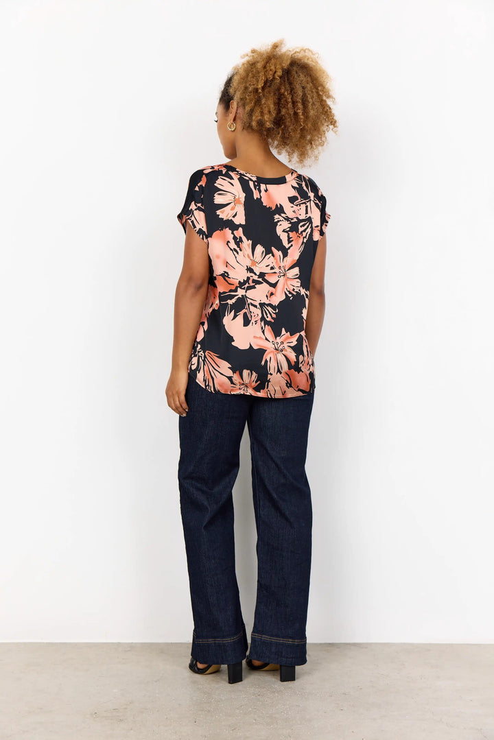 Sc - Peach 1 Peach Pink Combi | Skjorter og bluser | Smuk - Dameklær på nett