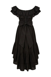 Senorita Cotton Dress Black