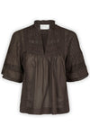 Siama S Voile Blouse Dark Brown