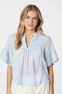 Siama S Voile Blouse Light Blue
