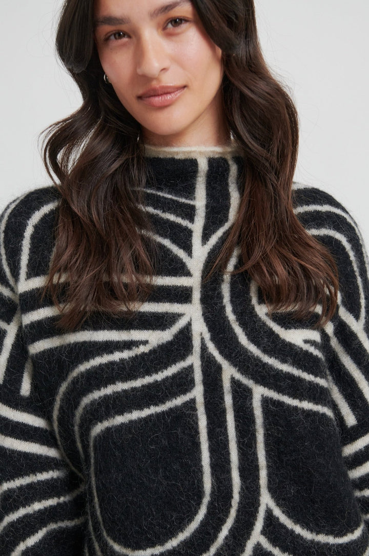 Signa Knit T - Neck Black | Genser | Smuk - Dameklær på nett