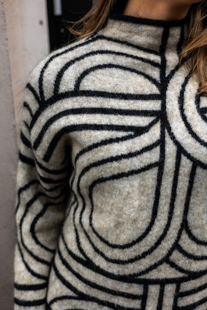 Signa Knit T - Neck Brazilian Sand | Genser | Smuk - Dameklær på nett