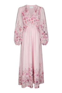 Silfi Flower Print Dress Dusty Rose