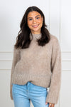 Sille Pullover Light Camel Melange