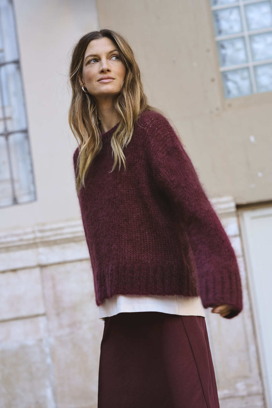 Sille Pullover Tawny Port | Genser | Smuk - Dameklær på nett