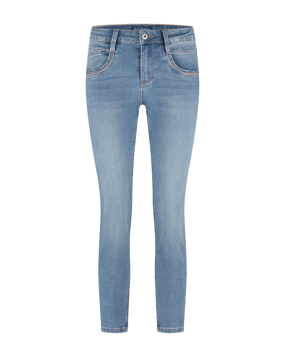 Red Button Ladies Jeans SRB4304 - Sissy Stone Used & Metal Beading Pockets