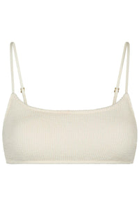 Skin Sand Crepe Swim Top Ivory