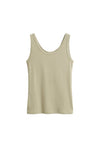 Slim Ribbed Tank Top Country Beige