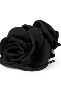 Smooth Rosa Hair Claw Obsidian Black