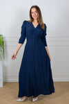 Spring Button-Down Dress Marine