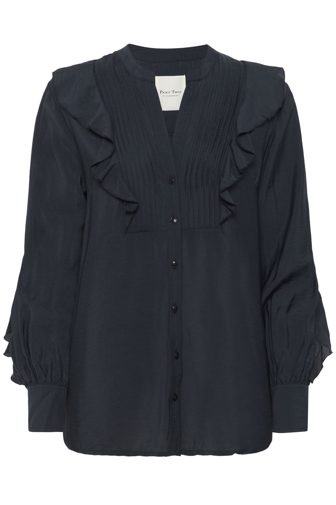 Stefani Shirt Dark Navy | Skjorter og bluser | Smuk - Dameklær på nett