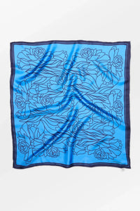 Stencia Tulip Sia Scarf Azure Blue