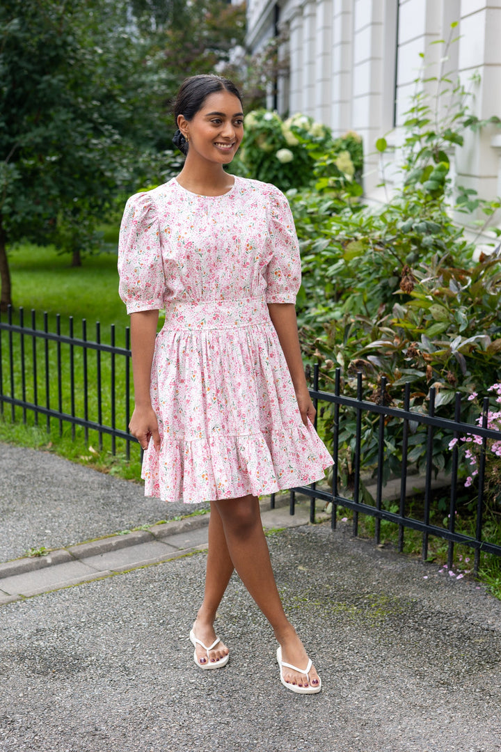 Structured Mini Dress Petite Flowers | Kjoler | Smuk - Dameklær på nett