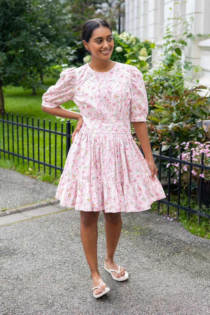 Structured Mini Dress Petite Flowers | Kjoler | Smuk - Dameklær på nett