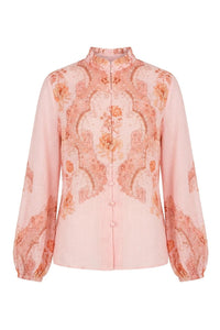 Summer Blouse Pink Paisley