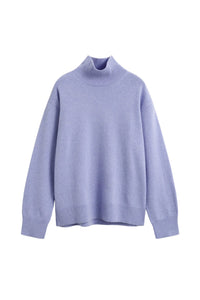 Superfine Lambswool Mockneck Misty Lavender