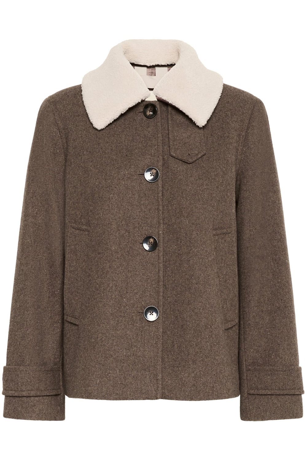 Sylvia Outerwear Dark Walnut Melange | Yttertøy | Smuk - Dameklær på nett