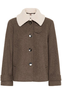 Sylvia Outerwear Dark Walnut Melange