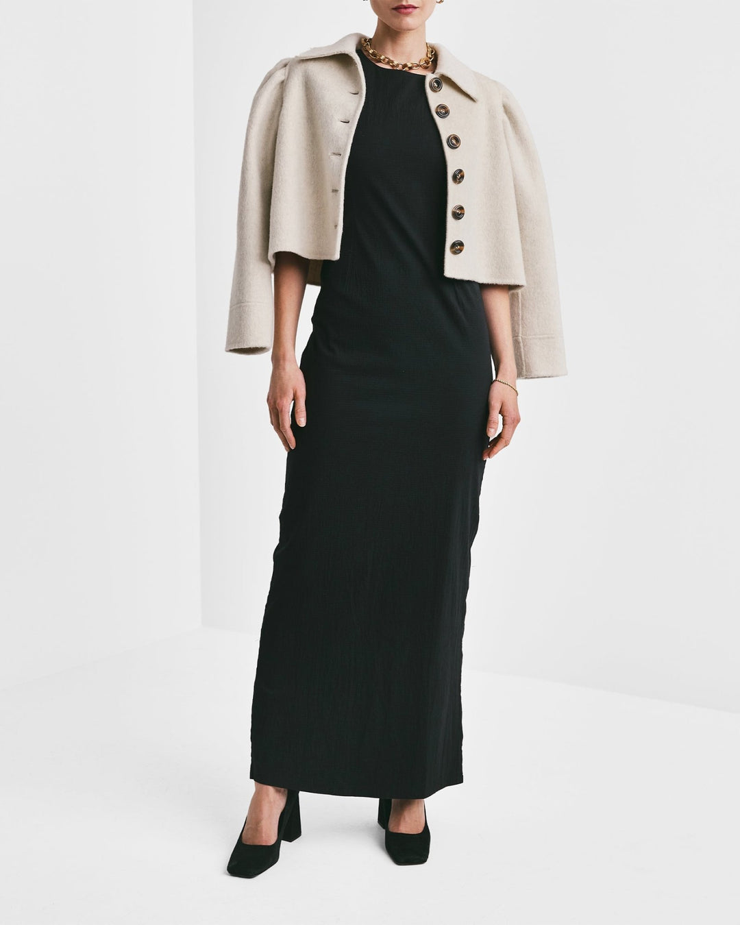 Tailored Cropped Jacket Vintage White | Yttertøy | Smuk - Dameklær på nett