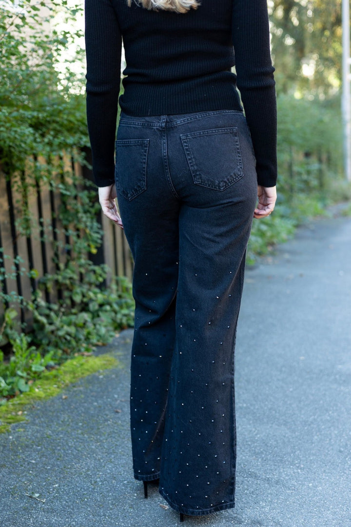 Taylor Embellished Washed Black | Bukser | Smuk - Dameklær på nett