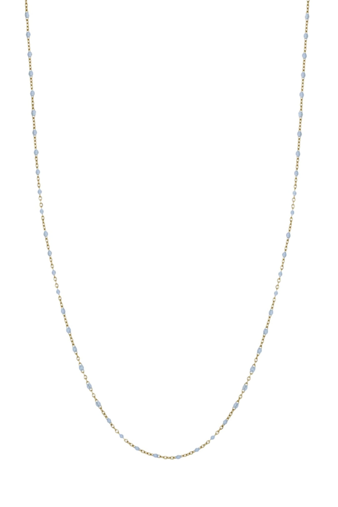 The Blue Bead Necklace Light Blue | Accessories | Smuk - Dameklær på nett