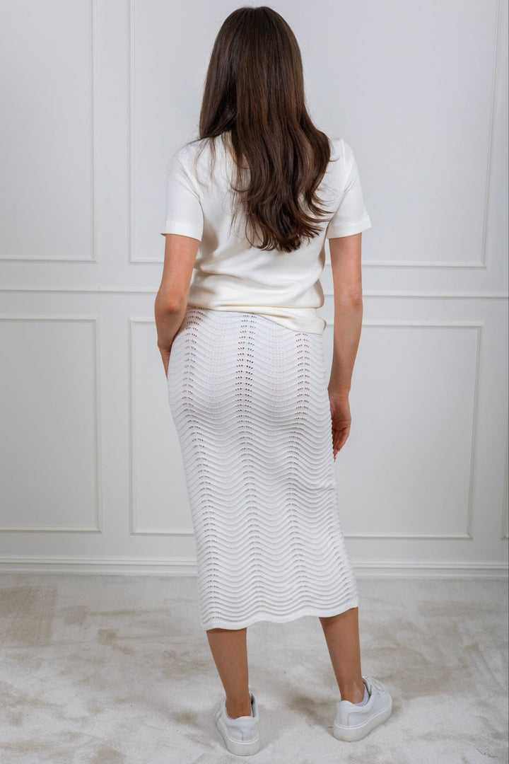 The Wave Liva Skirt White | Skjørt | Smuk - Dameklær på nett