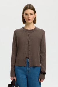 Thea Ls Knit Merino Cardigan Delicioso