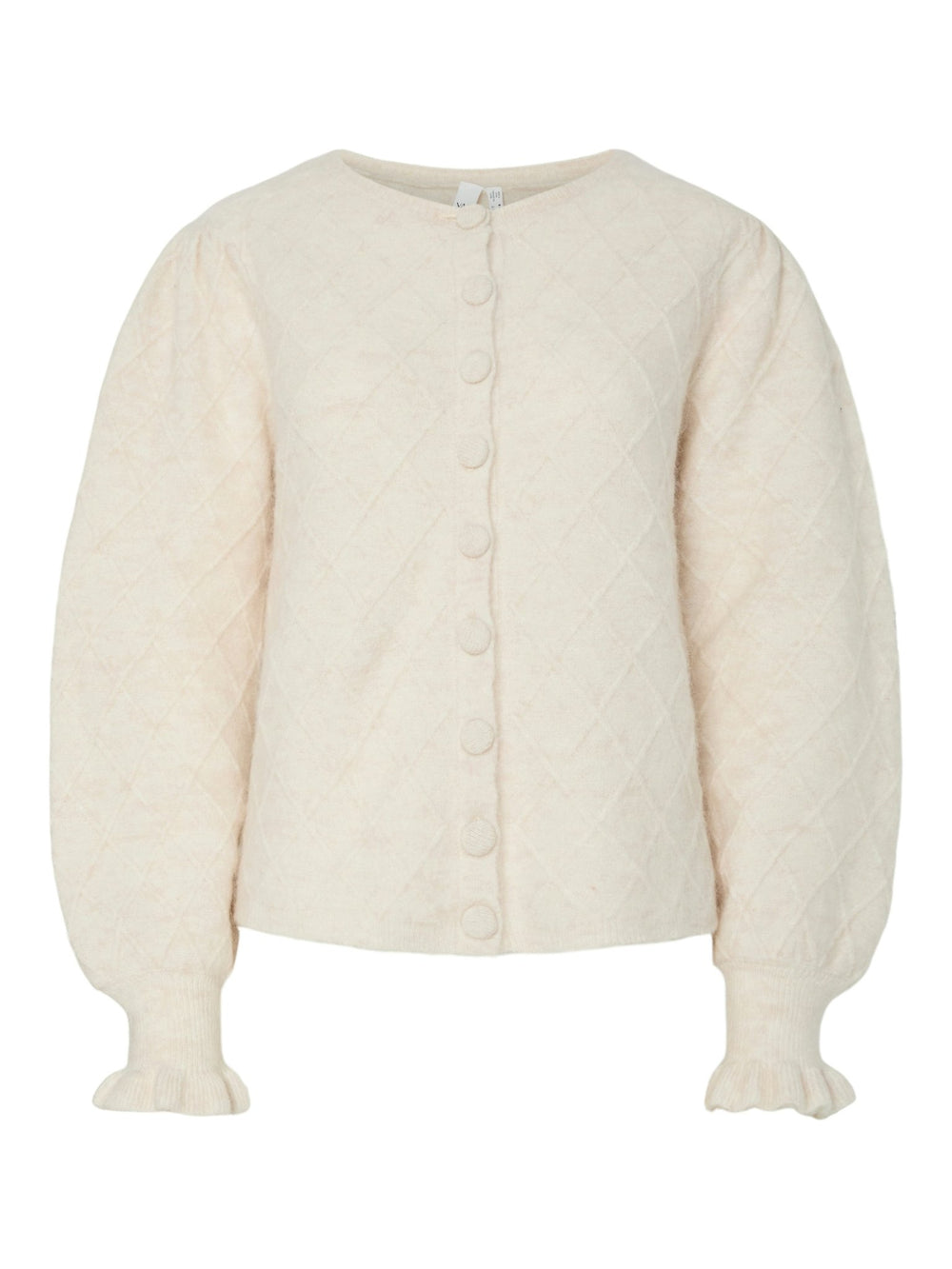 Thelma Ls Wool Blend Knit Cardigan Birch | Genser | Smuk - Dameklær på nett