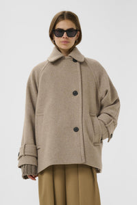 Thoraiw Minona Coat R Sandy Grey Melange