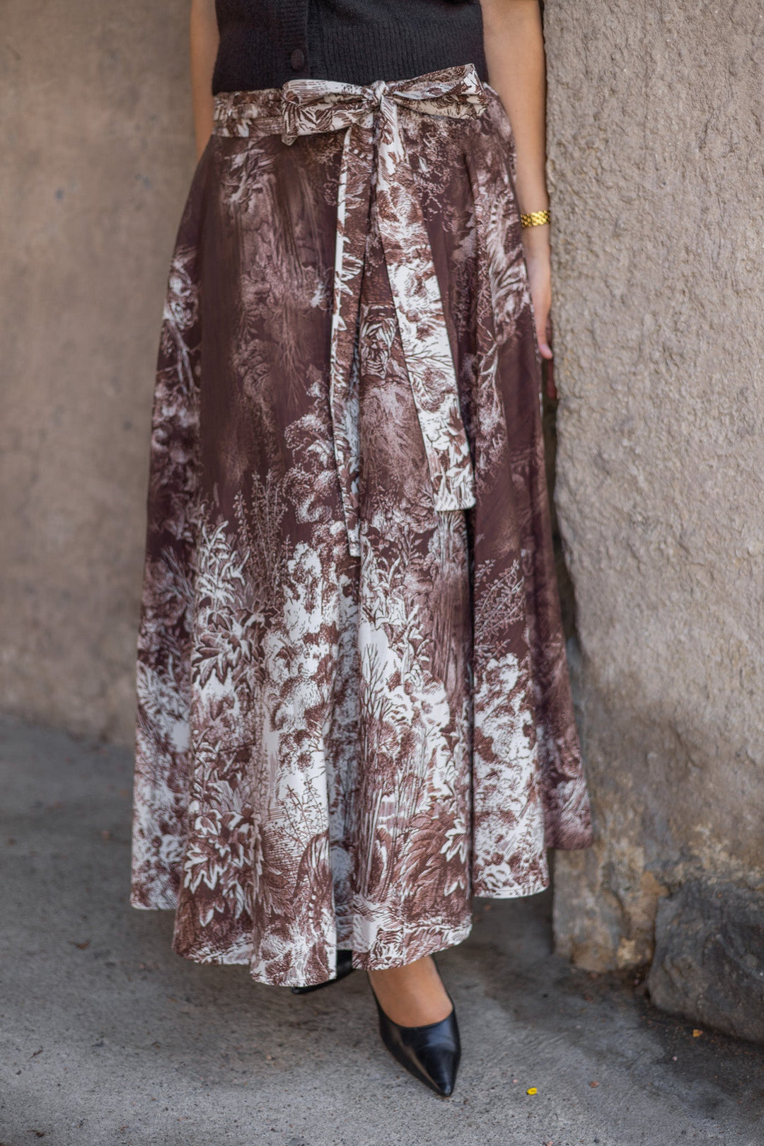 Tiger Midi Skirt Choco | Skjørt | Smuk - Dameklær på nett