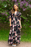 Twisted Maxi Dress Midnight Blossom
