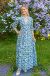 Twisted Maxi Dress Peonies