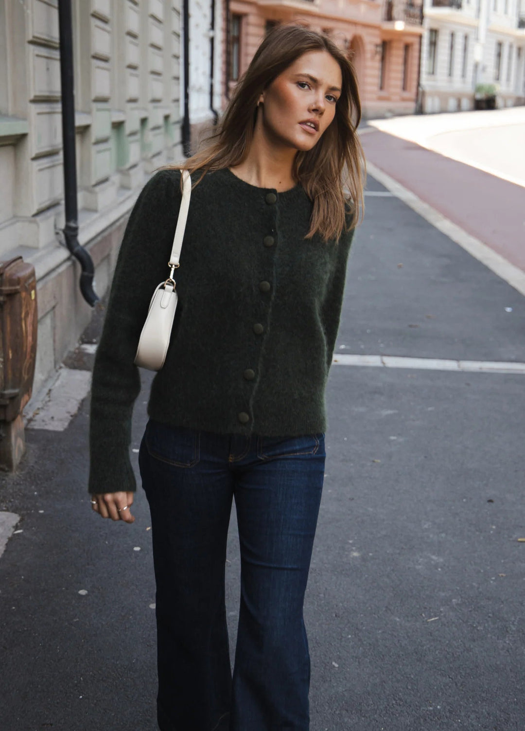 Ulla Mohair Cardigan Harvest Green | Genser | Smuk - Dameklær på nett