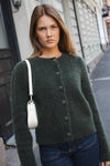 Ulla Mohair Cardigan Harvest Green