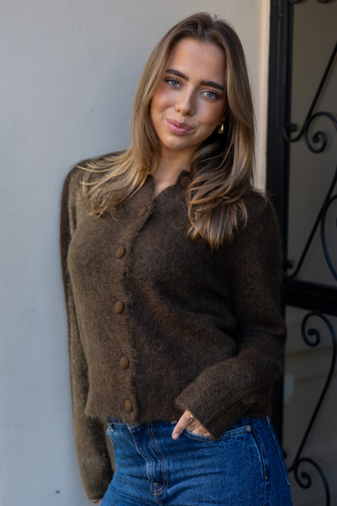 Ulla Mohair Cardigan Mocha | Genser | Smuk - Dameklær på nett